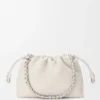 Mittlere Flamenco Purse aus feingranuliertem Kalbsleder Mittlere Flamenco Purse aus feingranuliertem Kalbsleder