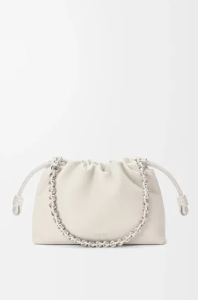 Mittlere Flamenco Purse aus feingranuliertem Kalbsleder