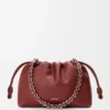 Mittlere Flamenco Purse aus feingranuliertem Kalbsleder