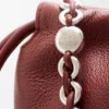 Mittlere Flamenco Purse aus feingranuliertem Kalbsleder