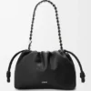 Mittlere Flamenco Purse aus feingranuliertem Kalbsleder Mittlere Flamenco Purse aus feingranuliertem Kalbsleder