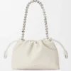 Mittlere Flamenco Purse aus feingranuliertem Kalbsleder Mittlere Flamenco Purse aus feingranuliertem Kalbsleder