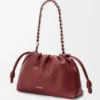 Mittlere Flamenco Purse aus feingranuliertem Kalbsleder