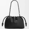 Mittlere Flamenco Purse aus feingranuliertem Kalbsleder Mittlere Flamenco Purse aus feingranuliertem Kalbsleder