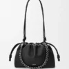 Mittlere Flamenco Purse aus feingranuliertem Kalbsleder Mittlere Flamenco Purse aus feingranuliertem Kalbsleder