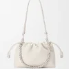 Mittlere Flamenco Purse aus feingranuliertem Kalbsleder Mittlere Flamenco Purse aus feingranuliertem Kalbsleder