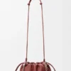 Mittlere Flamenco Purse aus feingranuliertem Kalbsleder