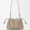 Mittlere Flamenco Purse aus feingranuliertem Kalbsleder Mittlere Flamenco Purse aus feingranuliertem Kalbsleder