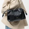 Mittlere Flamenco Purse aus Hagfish Mittlere Flamenco Purse aus Hagfish