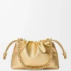 Mittlere Flamenco Purse aus laminiertem Lammleder Mittlere Flamenco Purse aus laminiertem Lammleder