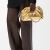 Mittlere Flamenco Purse aus laminiertem Lammleder Mittlere Flamenco Purse aus laminiertem Lammleder