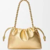 Mittlere Flamenco Purse aus laminiertem Lammleder Mittlere Flamenco Purse aus laminiertem Lammleder