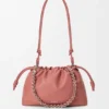Mittlere Flamenco Purse aus weichem Nappa-Lammleder Mittlere Flamenco Purse aus weichem Nappa-Lammleder