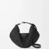 Mittlere loewe Swing-Tasche aus Raffia und Kalbsleder Mittlere loewe Swing-Tasche aus Raffia und Kalbsleder
