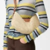 Mittlere loewe Swing-Tasche aus Raffia und Kalbsleder Mittlere loewe Swing-Tasche aus Raffia und Kalbsleder