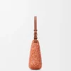 Mittlere loewe Swing-Tasche aus Raffia und Kalbsleder Mittlere loewe Swing-Tasche aus Raffia und Kalbsleder