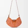 Mittlere loewe Swing-Tasche aus Raffia und Kalbsleder Mittlere loewe Swing-Tasche aus Raffia und Kalbsleder