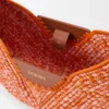 Mittlere loewe Swing-Tasche aus Raffia und Kalbsleder Mittlere loewe Swing-Tasche aus Raffia und Kalbsleder