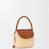Mittlere «Pescador»-Tasche aus Raffia und Kalbsleder Mittlere «Pescador»-Tasche aus Raffia und Kalbsleder