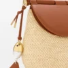 Mittlere «Pescador»-Tasche aus Raffia und Kalbsleder Mittlere «Pescador»-Tasche aus Raffia und Kalbsleder