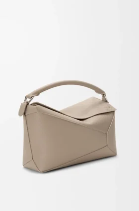 Mittlere Puzzle Edge-Tasche aus weichem, genarbtem Kalbsleder