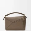 Mittlere Puzzle Edge-Tasche aus weichem, genarbtem Kalbsleder Mittlere Puzzle Edge-Tasche aus weichem, genarbtem Kalbsleder