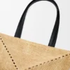 Mittlere «Puzzle Fold»-Tasche aus Raffia Mittlere «Puzzle Fold»-Tasche aus Raffia