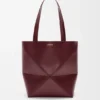 Mittlere Puzzle Fold Tote Bag aus glänzendem Kalbsleder Mittlere Puzzle Fold Tote Bag aus glänzendem Kalbsleder