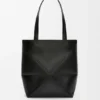 Mittlere Puzzle Fold Tote Bag aus glänzendem Kalbsleder Mittlere Puzzle Fold Tote Bag aus glänzendem Kalbsleder