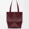Mittlere Puzzle Fold Tote Bag aus glänzendem Kalbsleder Mittlere Puzzle Fold Tote Bag aus glänzendem Kalbsleder