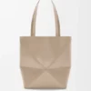 Mittlere Puzzle Fold Tote Bag aus glänzendem Kalbsleder Mittlere Puzzle Fold Tote Bag aus glänzendem Kalbsleder