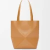 Mittlere Puzzle Fold Tote Bag aus glänzendem Kalbsleder Mittlere Puzzle Fold Tote Bag aus glänzendem Kalbsleder
