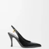 Neue «Comic»-Slingback-Pumps aus gemischtem Leder