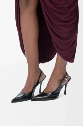 Neue «Comic»-Slingback-Pumps aus gemischtem Leder