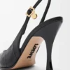 Neue «Comic»-Slingback-Pumps aus gemischtem Leder