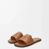 Origami-Pantolette aus weichem Kalbsleder