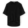 Os Kurzarm-T-Shirt, einfarbig, schwarz S540333Xat-1100