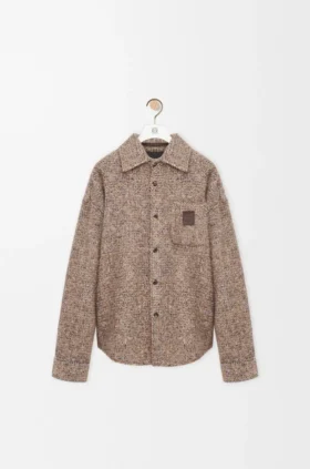 Overshirt aus einer Woll- und Lama-Mischung