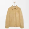 Overshirt aus Lammveloursleder