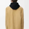 Overshirt aus Lammveloursleder