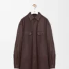 Overshirt aus Nappa-Lammleder