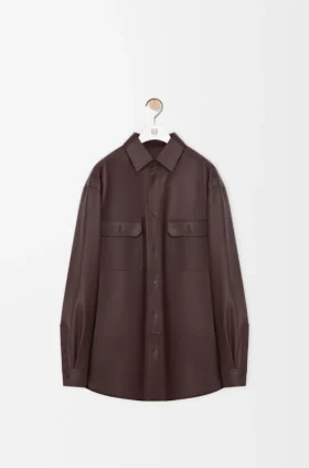 Overshirt aus Nappa-Lammleder