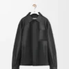 Overshirt aus Nappa-Lammleder