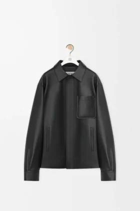 Overshirt aus Nappa-Lammleder
