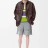 Overshirt aus Nappa-Lammleder