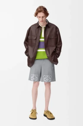Overshirt aus Nappa-Lammleder