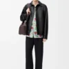 Overshirt aus Nappa-Lammleder