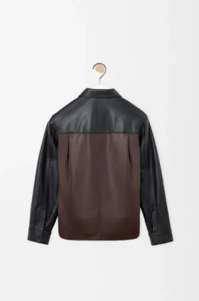 Overshirt aus Nappa-Lammleder