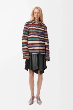 Overshirt aus Nubuk-Lammleder