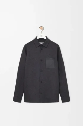Overshirt aus Wolle und Kaschmir